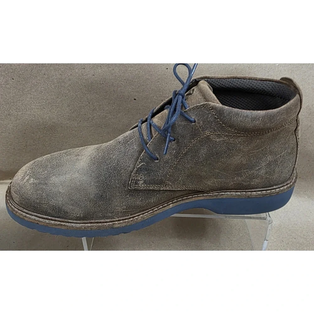 Ecco Jeremy (Sz 44 US 10) Hybrid Chukka Boots Brown Leather Lace Up Ankle